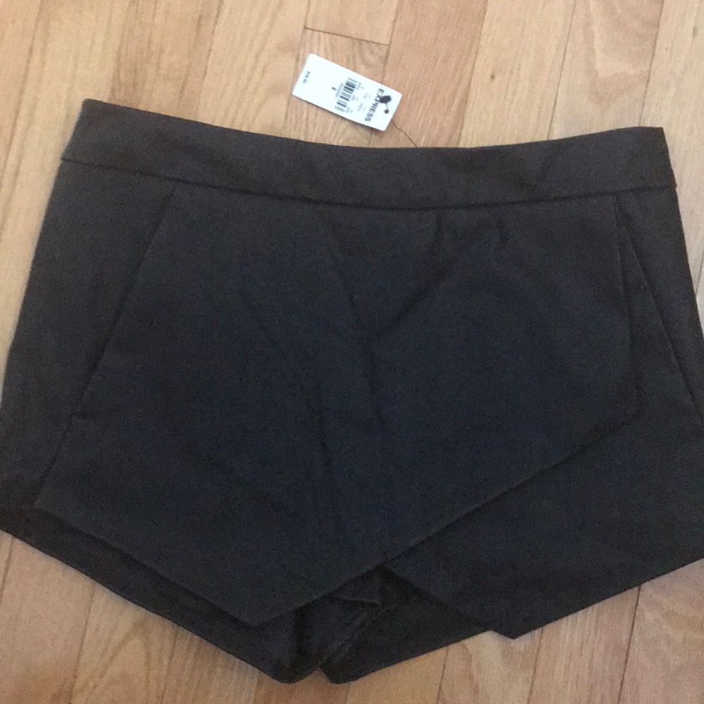 Leather skort